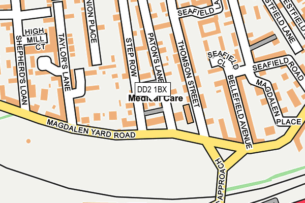 DD2 1BX map - OS OpenMap – Local (Ordnance Survey)