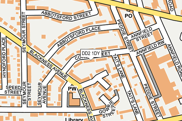 DD2 1DY map - OS OpenMap – Local (Ordnance Survey)