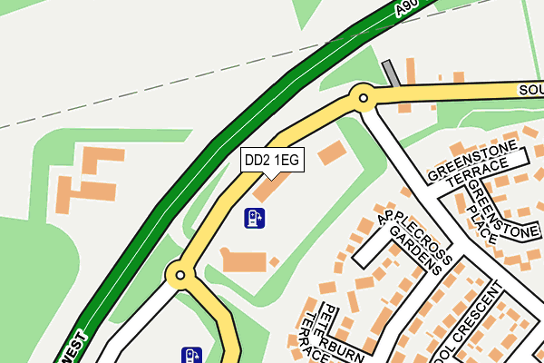 DD2 1EG map - OS OpenMap – Local (Ordnance Survey)