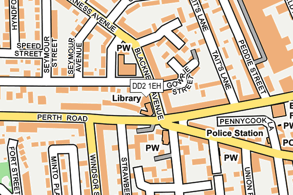 DD2 1EH map - OS OpenMap – Local (Ordnance Survey)
