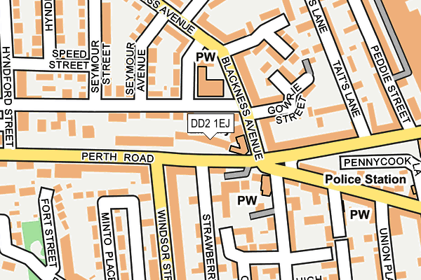 DD2 1EJ map - OS OpenMap – Local (Ordnance Survey)