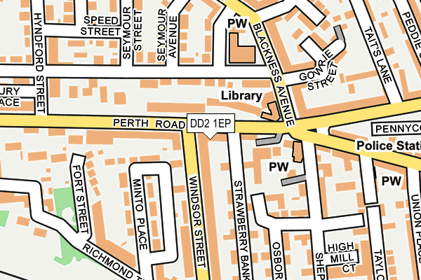 DD2 1EP map - OS OpenMap – Local (Ordnance Survey)