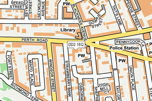 DD2 1EQ map - OS OpenMap – Local (Ordnance Survey)