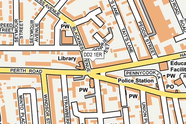 DD2 1ER map - OS OpenMap – Local (Ordnance Survey)
