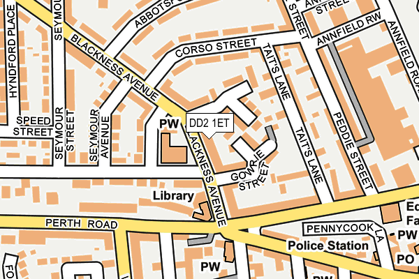 DD2 1ET map - OS OpenMap – Local (Ordnance Survey)