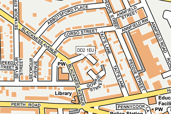 DD2 1EU map - OS OpenMap – Local (Ordnance Survey)