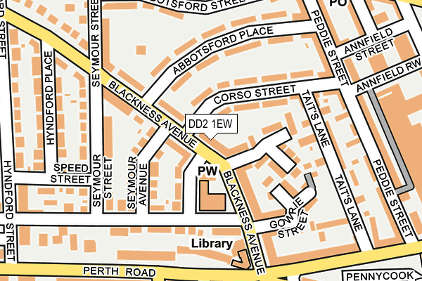 DD2 1EW map - OS OpenMap – Local (Ordnance Survey)