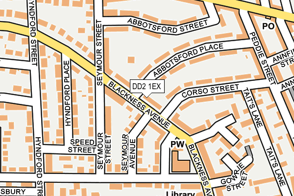 DD2 1EX map - OS OpenMap – Local (Ordnance Survey)
