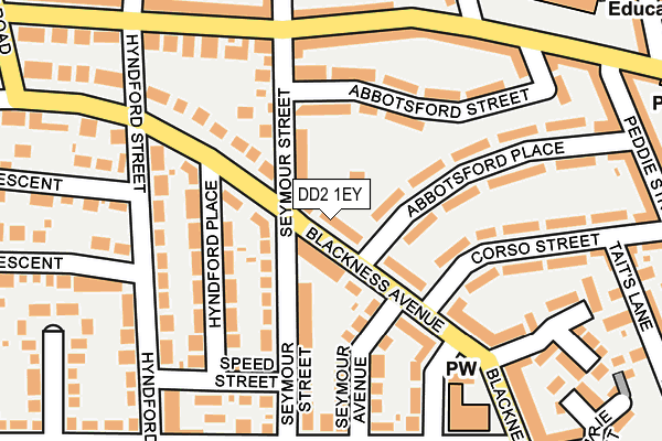 DD2 1EY map - OS OpenMap – Local (Ordnance Survey)