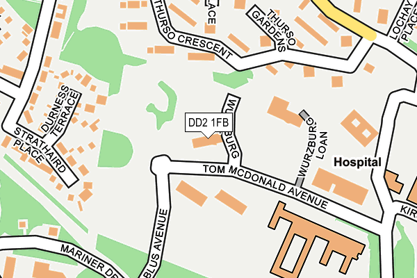 DD2 1FB map - OS OpenMap – Local (Ordnance Survey)
