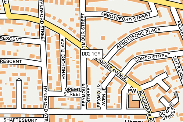 DD2 1GY map - OS OpenMap – Local (Ordnance Survey)