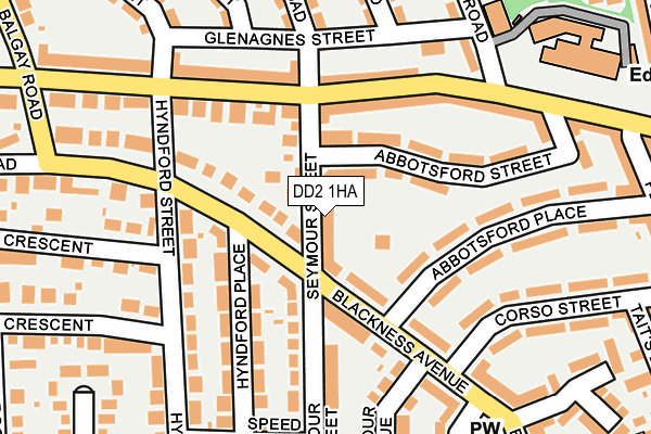 DD2 1HA map - OS OpenMap – Local (Ordnance Survey)