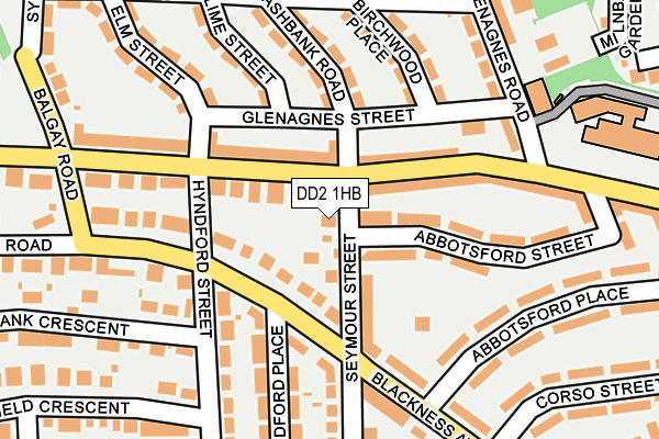 DD2 1HB map - OS OpenMap – Local (Ordnance Survey)