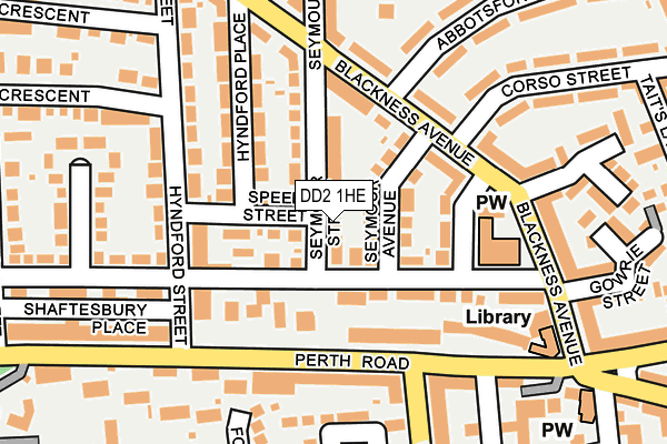 DD2 1HE map - OS OpenMap – Local (Ordnance Survey)