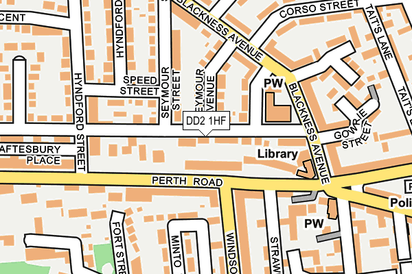 DD2 1HF map - OS OpenMap – Local (Ordnance Survey)