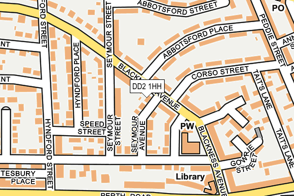 DD2 1HH map - OS OpenMap – Local (Ordnance Survey)