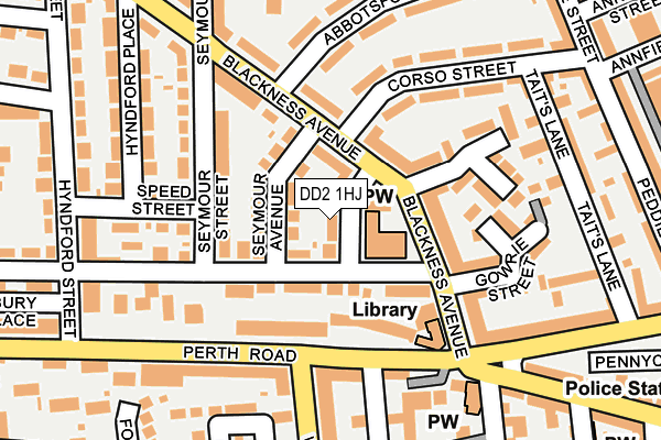 DD2 1HJ map - OS OpenMap – Local (Ordnance Survey)
