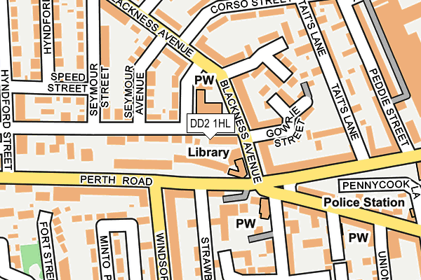 DD2 1HL map - OS OpenMap – Local (Ordnance Survey)