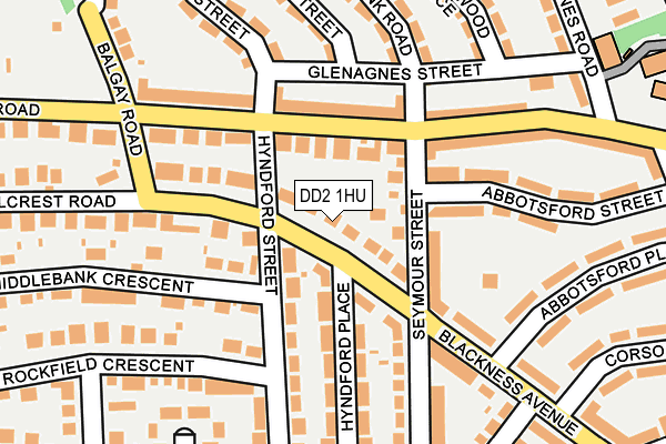 DD2 1HU map - OS OpenMap – Local (Ordnance Survey)