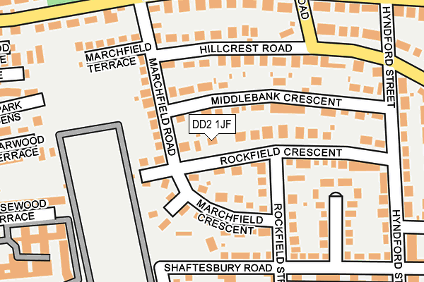 DD2 1JF map - OS OpenMap – Local (Ordnance Survey)