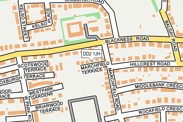DD2 1JH map - OS OpenMap – Local (Ordnance Survey)