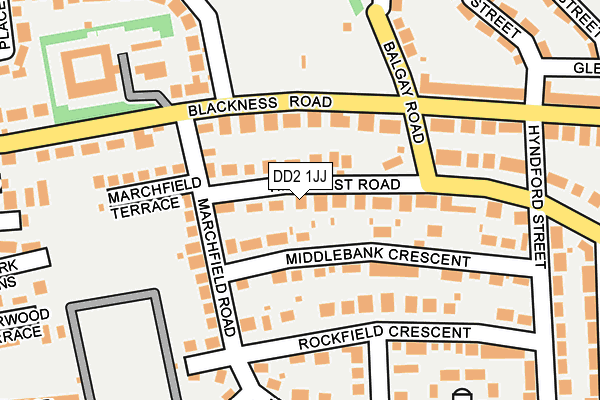 DD2 1JJ map - OS OpenMap – Local (Ordnance Survey)
