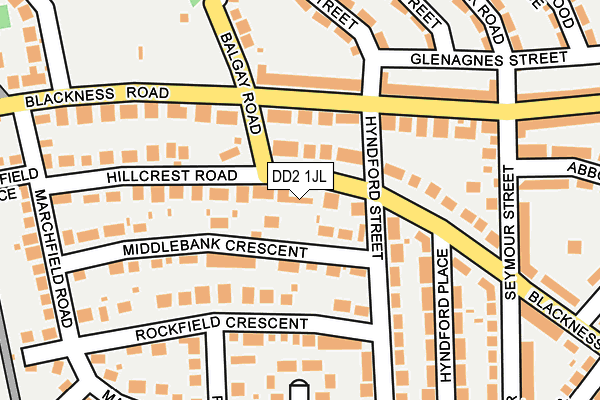 DD2 1JL map - OS OpenMap – Local (Ordnance Survey)