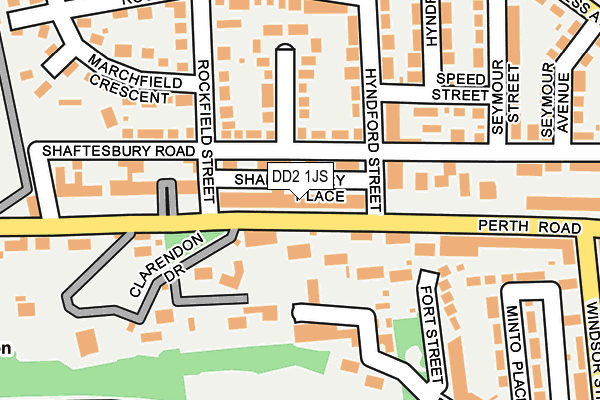 DD2 1JS map - OS OpenMap – Local (Ordnance Survey)