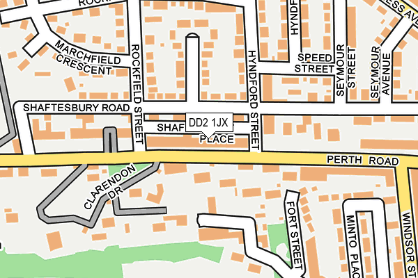 DD2 1JX map - OS OpenMap – Local (Ordnance Survey)