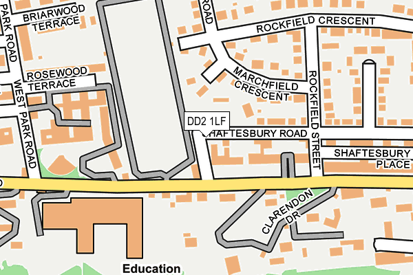 DD2 1LF map - OS OpenMap – Local (Ordnance Survey)