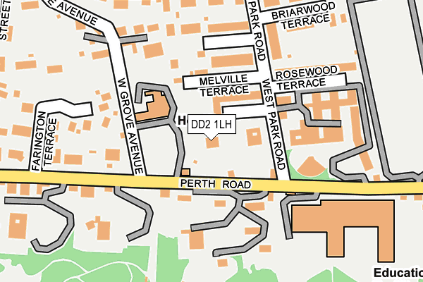 DD2 1LH map - OS OpenMap – Local (Ordnance Survey)
