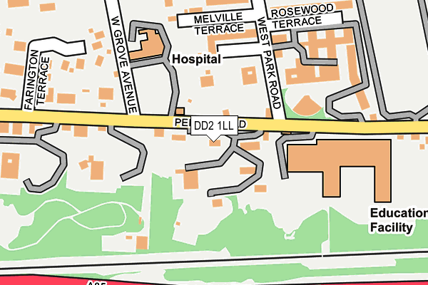 DD2 1LL map - OS OpenMap – Local (Ordnance Survey)