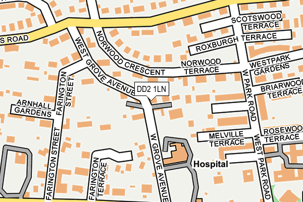 DD2 1LN map - OS OpenMap – Local (Ordnance Survey)