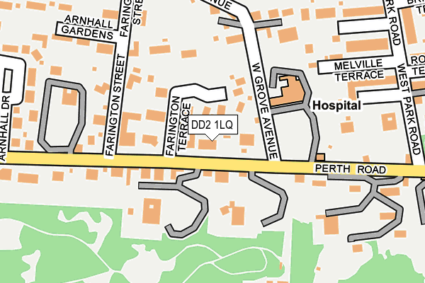 DD2 1LQ map - OS OpenMap – Local (Ordnance Survey)