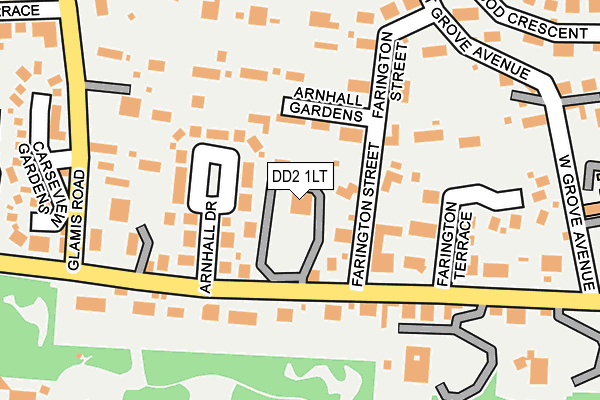 DD2 1LT map - OS OpenMap – Local (Ordnance Survey)