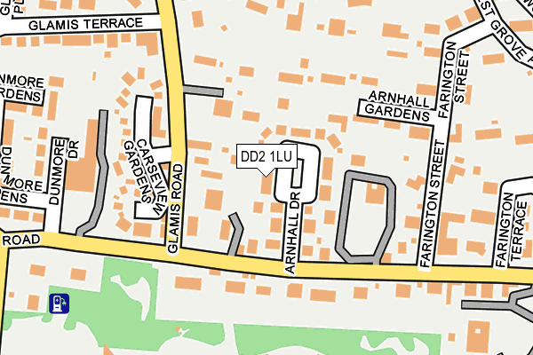 DD2 1LU map - OS OpenMap – Local (Ordnance Survey)