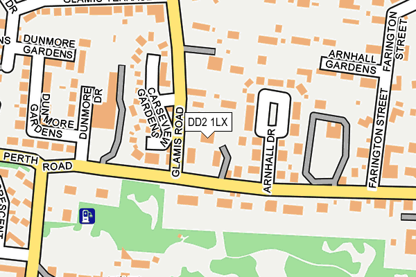 DD2 1LX map - OS OpenMap – Local (Ordnance Survey)