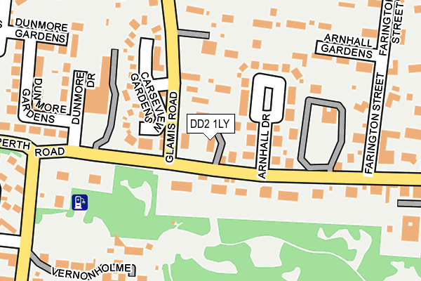 DD2 1LY map - OS OpenMap – Local (Ordnance Survey)
