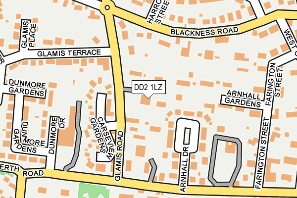 DD2 1LZ map - OS OpenMap – Local (Ordnance Survey)