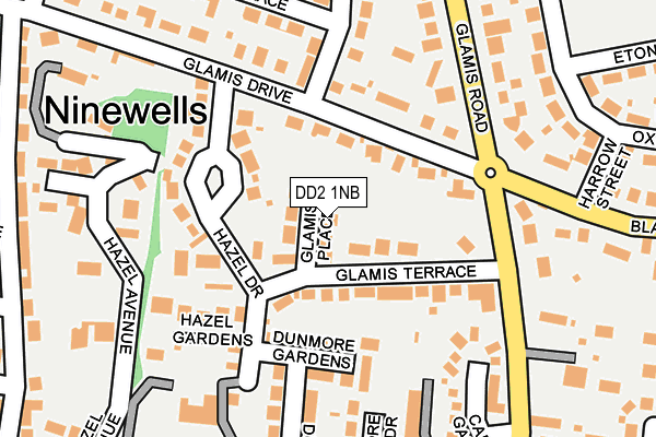 DD2 1NB map - OS OpenMap – Local (Ordnance Survey)