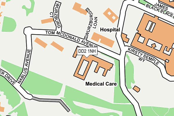 DD2 1NH map - OS OpenMap – Local (Ordnance Survey)