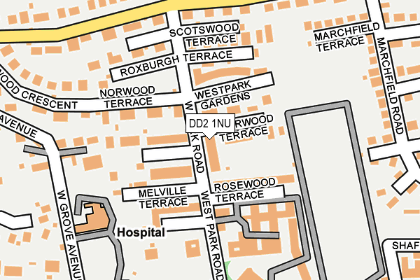 DD2 1NU map - OS OpenMap – Local (Ordnance Survey)