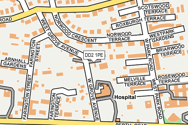 DD2 1PE map - OS OpenMap – Local (Ordnance Survey)