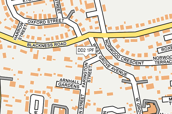 DD2 1PF map - OS OpenMap – Local (Ordnance Survey)