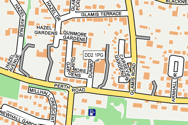 DD2 1PG map - OS OpenMap – Local (Ordnance Survey)