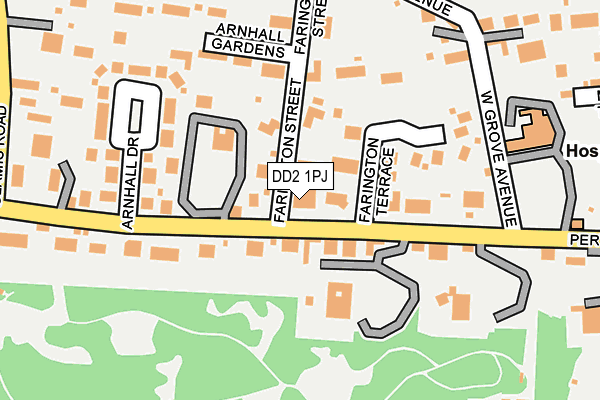 DD2 1PJ map - OS OpenMap – Local (Ordnance Survey)
