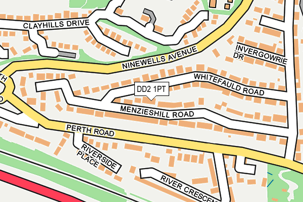 DD2 1PT map - OS OpenMap – Local (Ordnance Survey)