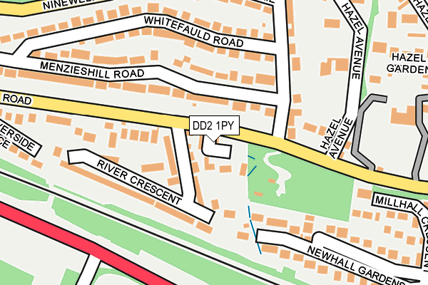 DD2 1PY map - OS OpenMap – Local (Ordnance Survey)