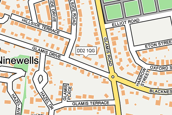 DD2 1QG map - OS OpenMap – Local (Ordnance Survey)