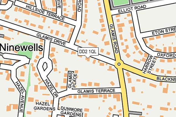 DD2 1QL map - OS OpenMap – Local (Ordnance Survey)